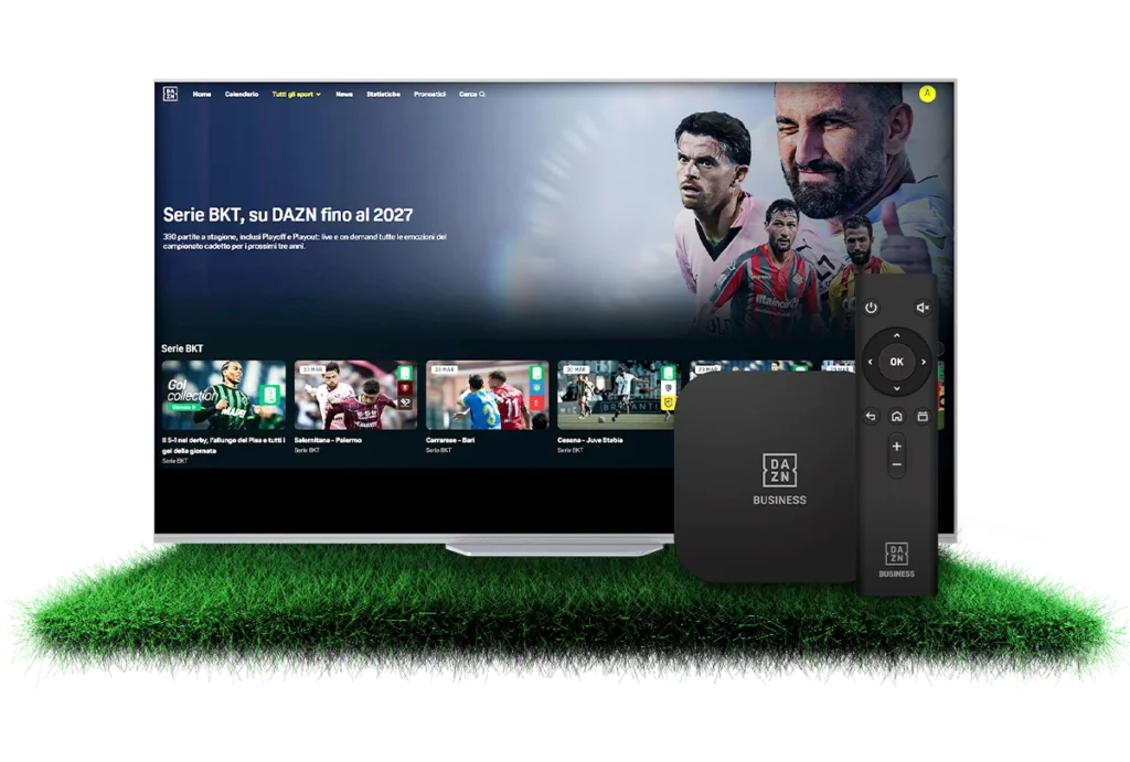 Monitor con servizi DAZN