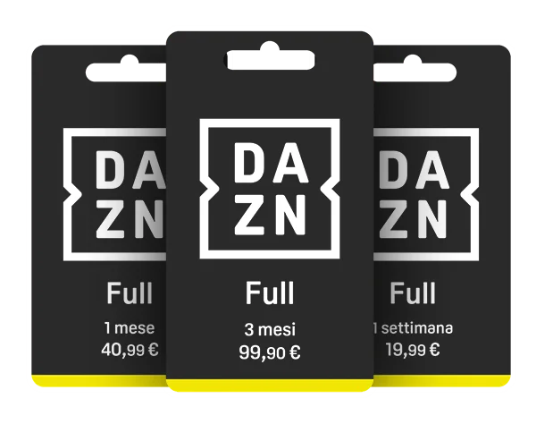 DAZN Point, un mondo di servizi, Carte Prepagate DAZN